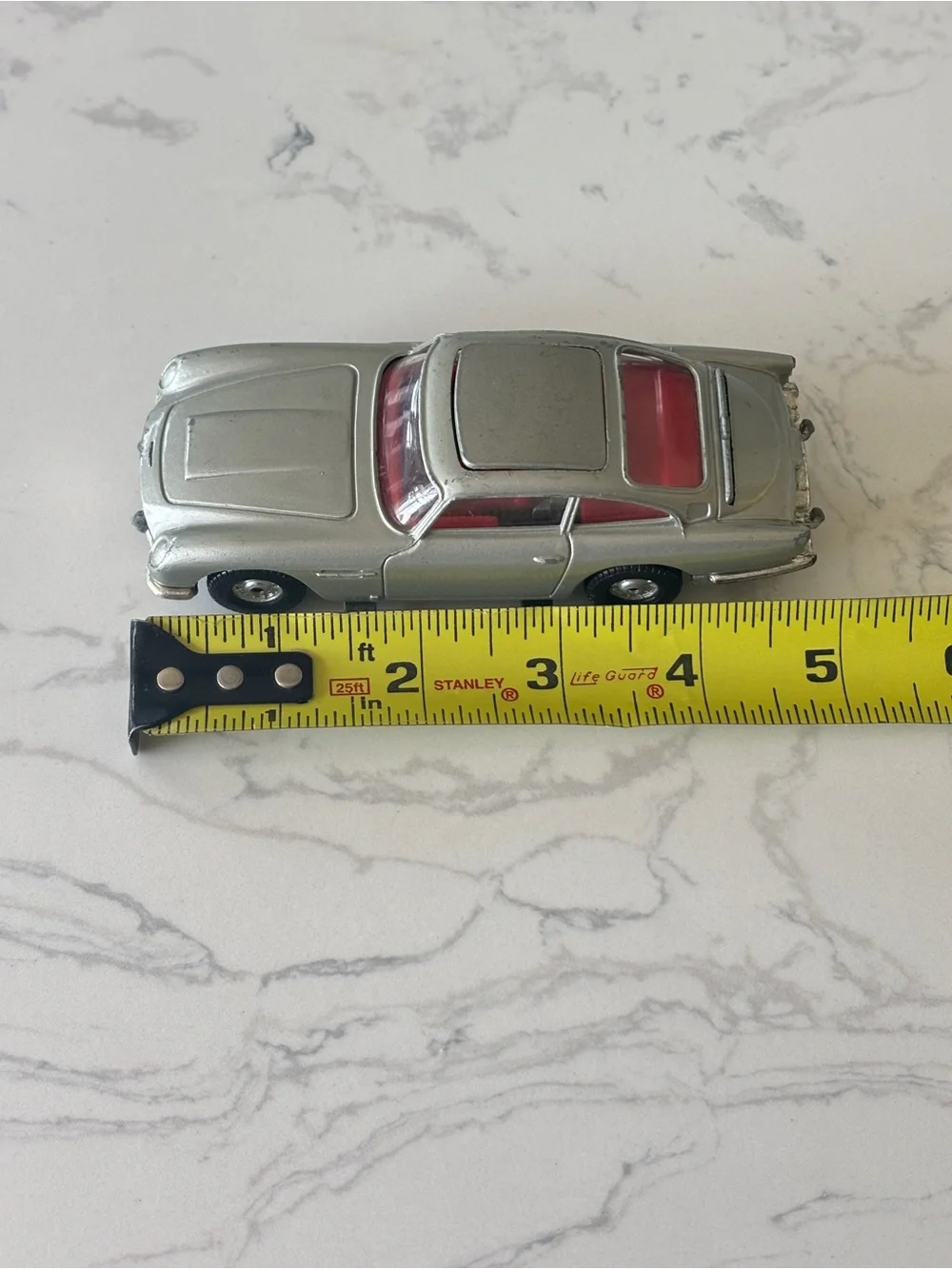 Vintage Corgi Toys die-cast model of the Aston Martin DB5, James Bond 007